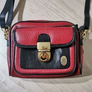 Hunter Red and Black Crossbody Bag